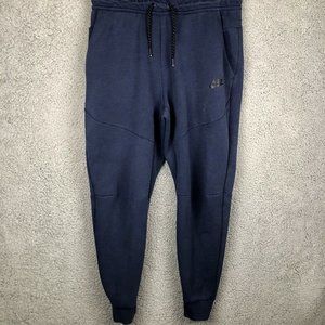 Nike Tech Fleece Men’s Jogger Sweat Pants Size Medium Navy Blue Swoosh Sweats